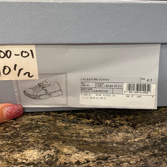 NIB Prada sneakers, 40.5 - Picture 10 of 10